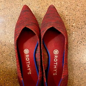 Rothy’s heathered red pointe! SUPER COMFORTABLE